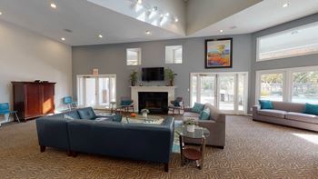 Clubhouse Seating at University Ridge Apartments, Durham, NC